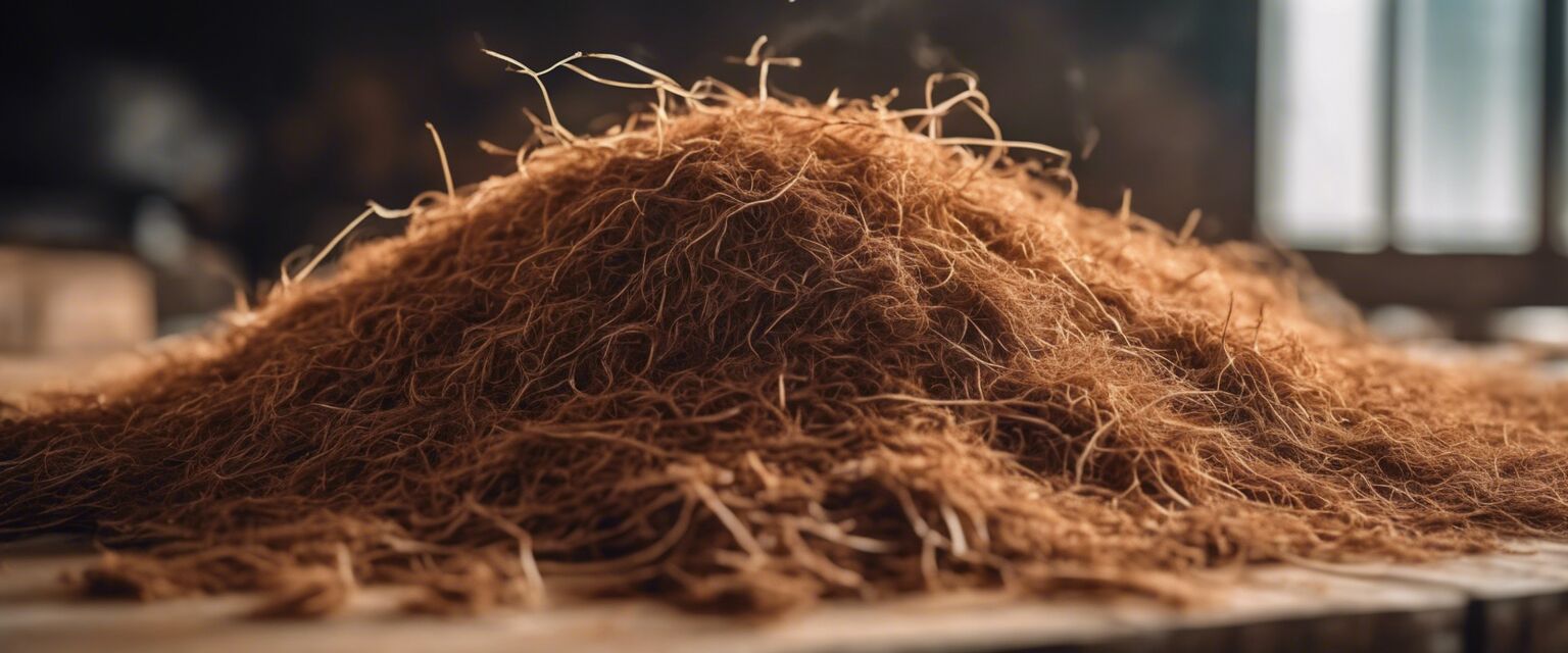 Coconut coir fibers