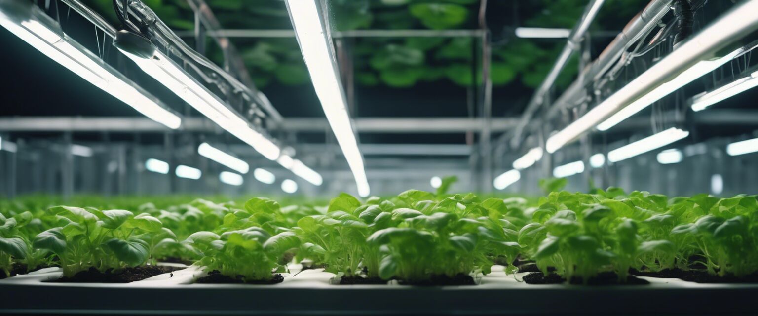 Hydroponics system with plants