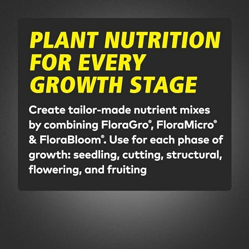 Text about plant nutrition for growth stages.